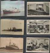 Postcard collection images of ships. Many cruise liners. Approx 40. Good condition. Good