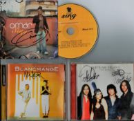 Music Collection 3 signed CDs Includes Omar Sing, Blancmange The Platinum Collection, Juliette and