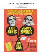 Eric Sykes, Jimmy Edwards, Joy Harrington signed flyer to advertise the production of Big Bad