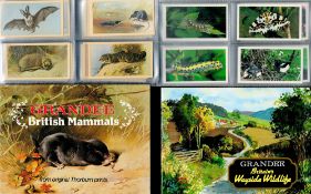 2 Cigarette cards packs of 30 Cards of Grandee Britains Wayside Wildlife and the Grandee Britains
