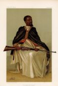 Vanity Fair print. Titled An Abyssinian General. Dated 12/2/1903. Makunan. Approx size 14x12. Good