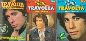 Entertainment Collection 7 John Travolta Monthly Magazines 1978 1979. Good condition. All autographs