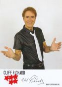 Cliff Richard Chart Topping Superstar 6x4 inch Signed Photo. Good condition. All autographs come