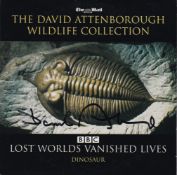 David Attenborough Wildlife Filmmaker Signed DVD Sleeve. Good condition. All autographs come with