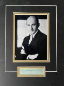 Samuel Goldwyn Legendary Hollywood Film Producer Signed Display. Approx 16 x 12 inches overall. Good