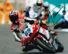 Jamie Witham Champion Superbike Driver Signed 10x8 inch Photo. Good condition. All autographs come