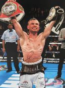 Carl Frampton Former World Champion Large 16x12 inch Signed Photo. Good condition. All autographs
