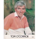 Tom O'Connor Comedian and TV Show Host 10x8 inch Signed Photo. Good condition. All autographs come