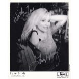 Lane Brody American Country Singer 10x8 inch Signed Photo. Good condition. All autographs come