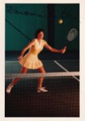Barbara Potter Great American Tennis Player Signed 7x5 inch Photo. Good condition. All autographs
