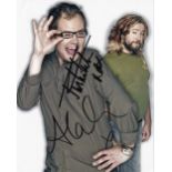 Alan Carr, Justin Lee Collins Comedy Stars Dual Signed 10x8 Photo. Good condition. All autographs