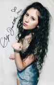 Eliza Doolittle British Singer, Songwriter 10x8 inch Signed Photo. Good condition. All autographs