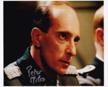 Peter Miles Colditz TV Series Actor 10x8 inch Signed Photo. Good condition. All autographs come with