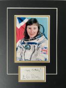 Helen Sharman 1st Briton in Space Signed Display. Approx 14 x 11 inches overall. Good condition. All