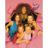 Victoria Beckham, Mel B Spice Girls 10x8 inch Signed Magazine Photo. Good condition. All