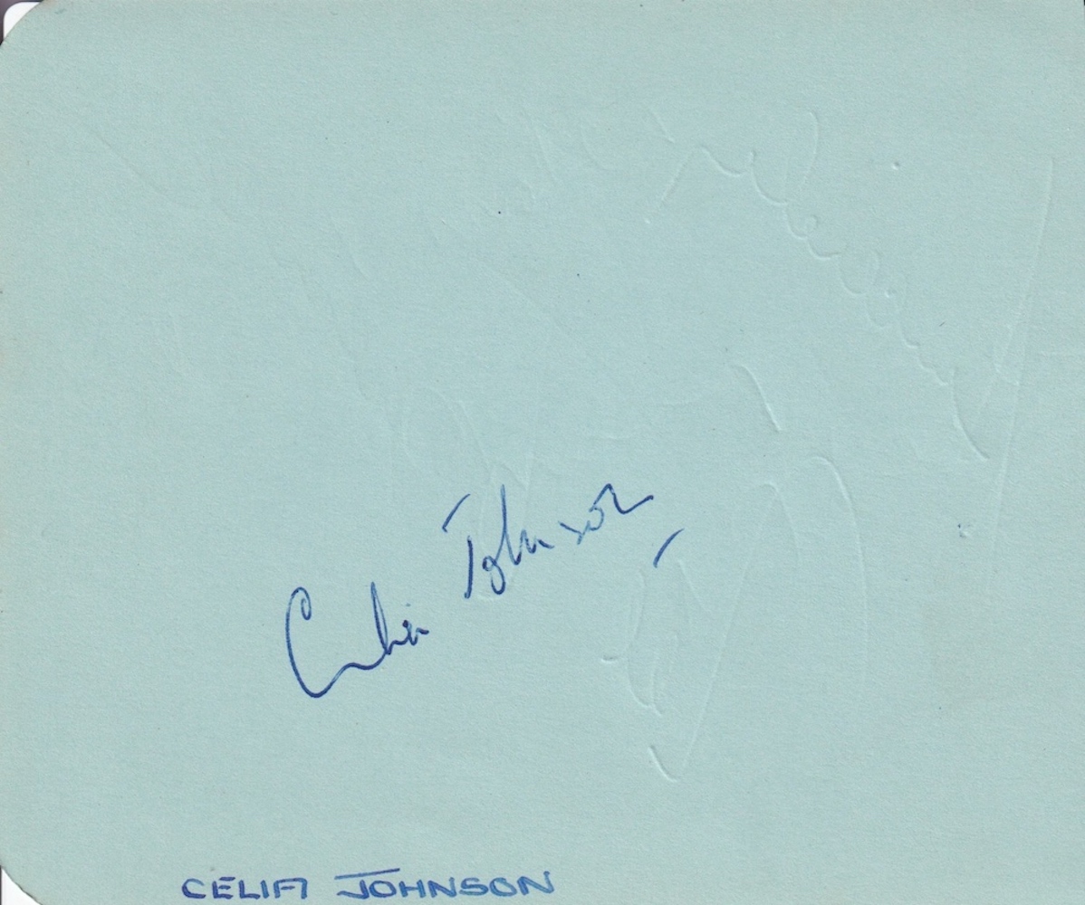 Celia Johnson Brief Encounter Actress Signed Vintage Page. Good condition. All autographs come