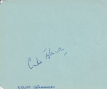 Celia Johnson Brief Encounter Actress Signed Vintage Page. Good condition. All autographs come
