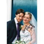 James McAvoy, Anne Marie Duff Shameless Actors Dual Signed 10x8 Photo. Good condition. All