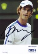 Andy Murray Scottish Tennis Player Signed 7x5 inch Photo. Good condition. All autographs come with a