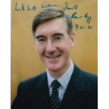 Jacob Rees Mogg Leading Tory M.P. 10x8 inch Signed Photo. Good condition. All autographs come with a