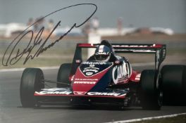 Derek Warwick British F1 Driver Signed 10x8 inch Photo. Good condition. All autographs come with a