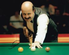 Willie Thorne Late Great Snooker Player Signed 10x8 inch Photo. Good condition. All autographs