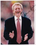 Denis Law Manchester United Legend Signed 10x8 inch Photo. Good condition. All autographs come