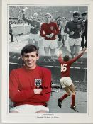 Martin Peters 1966 World Cup Winner Signed 16x12 inch Photo. Good condition. All autographs come