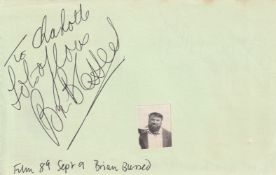 Brian Blessed Star Wars Film Actor Signed Page. Good condition. All autographs come with a