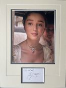 Phoebe Dynevor Bridgerton Actress Signed Display. Approx 16 x 12 inches overall. Good condition. All