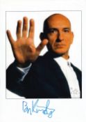 Ben Kingsley Award Winning Actor 10x8 inch Signed Photo. Good condition. All autographs come with