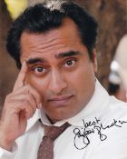 Sanjeev Bhaskar Unforgotten TV Actor 10x8 Signed Photo. Good condition. All autographs come with a