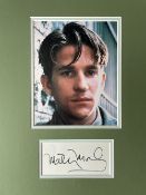 Matthew Modine Full Metal Jacket Actor Signed Display. Approx 16 x 12 inches overall. Good