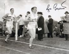 Roger Bannister Record Breaking Athlete Signed 10x8 inch Photo. Good condition. All autographs