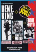 Bene King, Dorothy Moore, Eddie Floyd Signed Concert Flyer. Good condition. All autographs come with