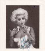 Barbara Windsor Carry On Film Actress 10x8 Signed Photo. Good condition. All autographs come with