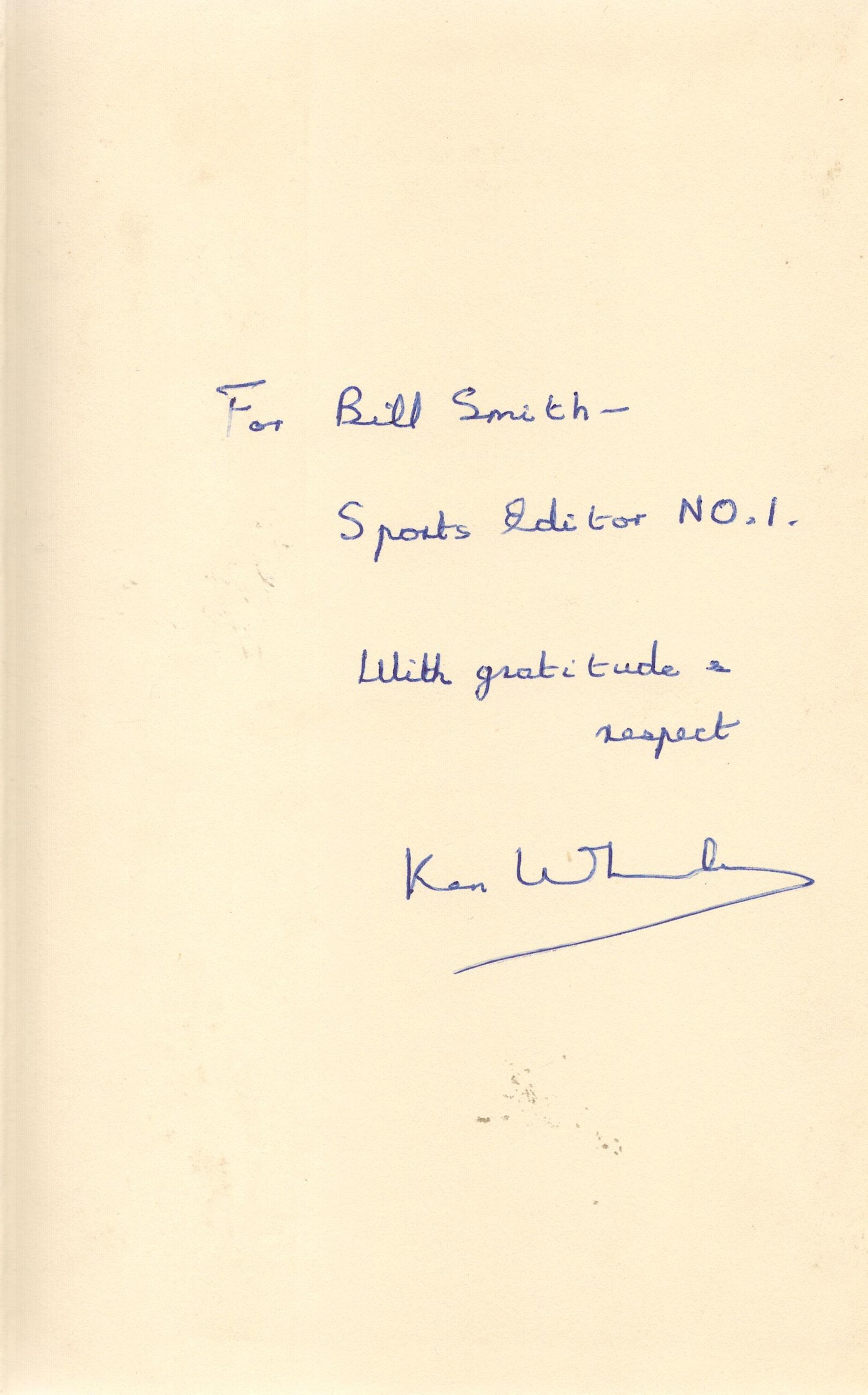 Signed Book Kenneth Wheeler Living for Kicks by Dennis Law First Edition 1963 Hardback Book Signed - Image 3 of 5