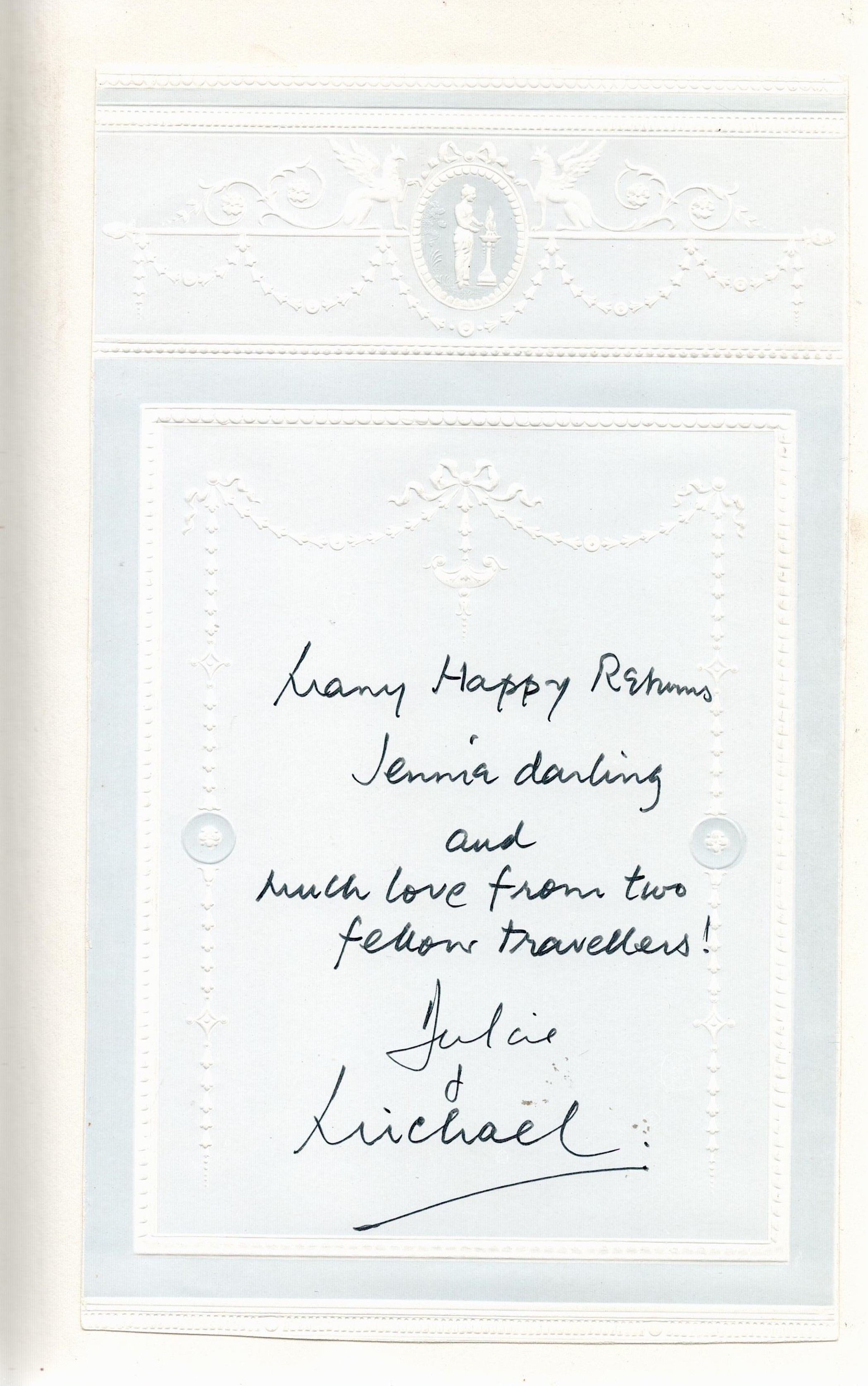 Signed Book Michael Denison Double Act Hardback Book First Edition 1985 Signed by Julia and - Image 3 of 4