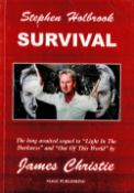 Signed Book James Christie Stephen Holbrook Survival Second Edition 2010 Softback Book Signed by