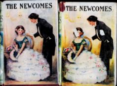 The Newcomes vols 1 and 2 by W M Thackeray Hardback Books date unknown published by Collins'