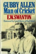 Signed Book Cubby Allen Man of Cricket by E W Swanton First Edition Hardback Book. Signed with an