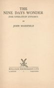 The Nine Days Wonder (The Operation Dynamo) by John Masefield Hardback Book 1941 First Edition