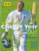 Signed Book Jonathan Agnew Cricket Year 2001 First Edition Hardback Book 2001 Signed by Jonathan