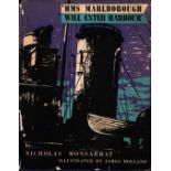 HMS Marlborough Will Enter Harbour by Nicholas Monsarrat Hardback Book 1952 Second Edition published