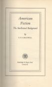 American Fiction The Intellectual Background by D E S Maxwell Hardback Book 1963 First Edition