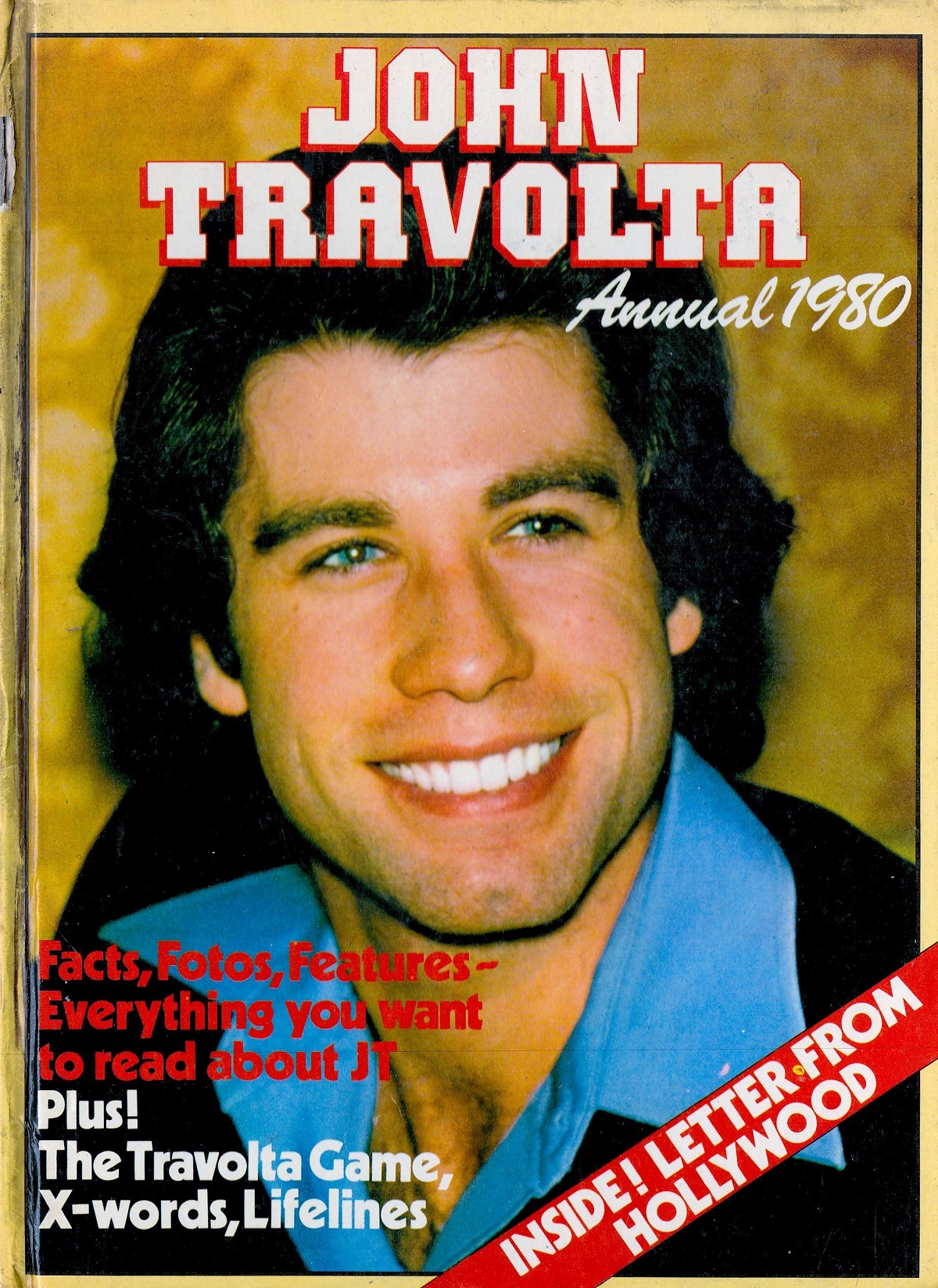 John Travolta Annual 1980 Hardback Book published by Stafford Pemberton Publishing Ltd some ageing