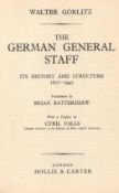The German General Staff Its History and Structure translated by Brian Battershaw 1953 Softback Book