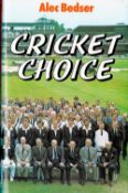 Signed Book Alec Bedser Cricket Choice First Edition 1981 Hardback Book Signed by Alec Bedser on the