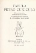 Fabula Petro Cuniculo by Beatrics Potteri Hardback Book date and edition unknown published by