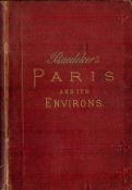 Baedeker's Paris and Its Environs by K Baedeker Hardback Book 1878 Sixth Edition published by